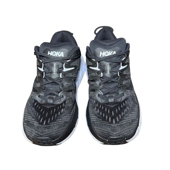 Hoka Men\'s Gaviota 4 Black and White Athletic Shoes size 9.5 B main image 7